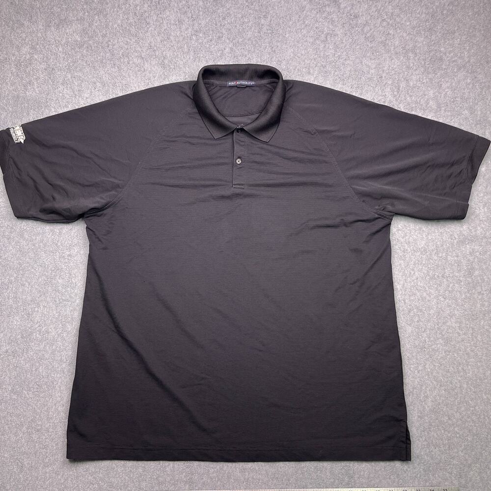 port‎ authority gerber polo shirt black short sleeve mens 2xl